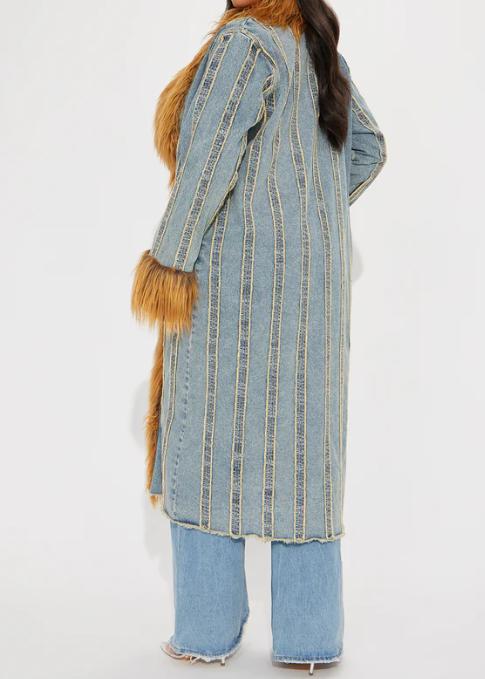 Pop Washed Denim Coat