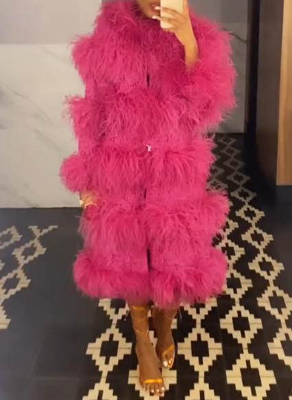 Fab Eco-friendly Fur Long Coat