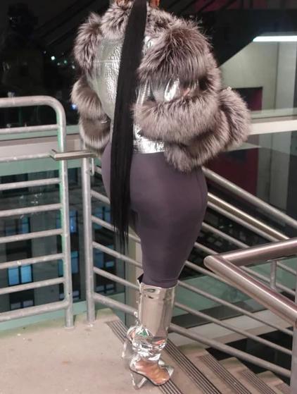 The Silver Fuex Fur Jacket